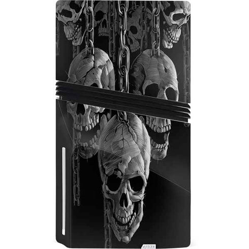 Liquid Blue Hanging Out PS5 Pro Disk Console Skin