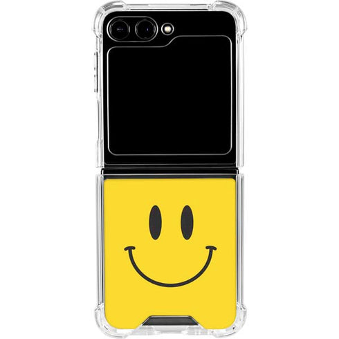 Happy Face Galaxy Z Flip6 Clear Case