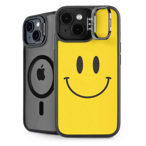 Happy Face iPhone 15 Kickstand Case
