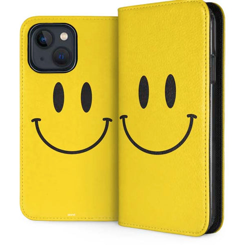 Happy Face iPhone 15 Plus Folio Case