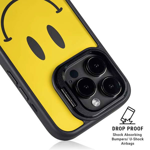 Happy Face iPhone 15 Pro Max Kickstand Case