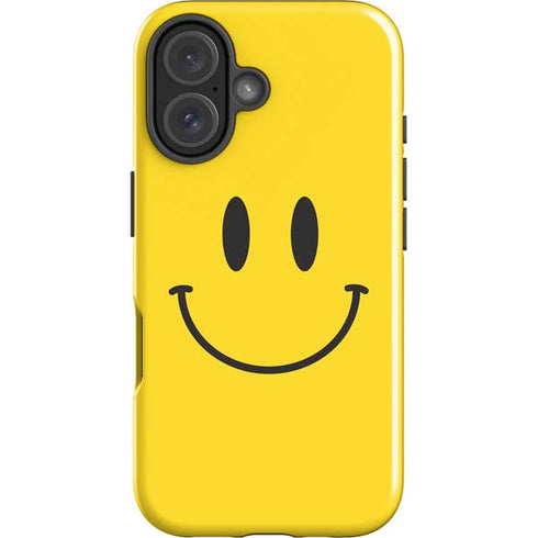 Happy Face iPhone 16 Plus Impact Case