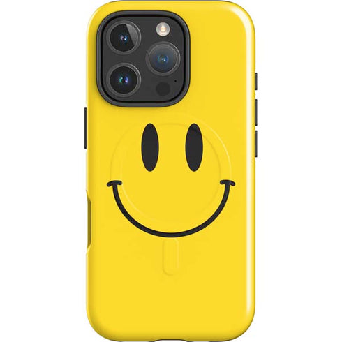 Happy Face iPhone 16 Pro Max Magsafe Impact Case