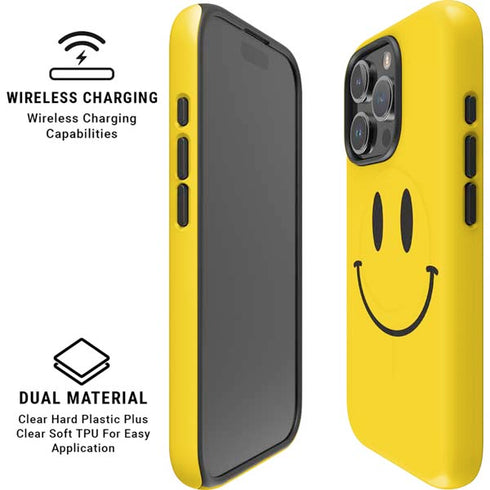 Happy Face iPhone 16 Pro Max Magsafe Impact Case