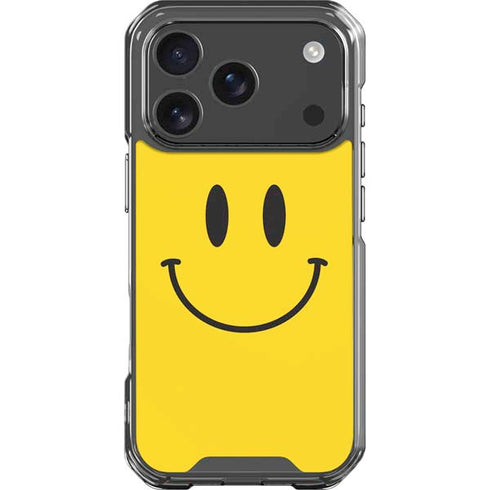Happy Face iPhone 17 Pro Clear Case
