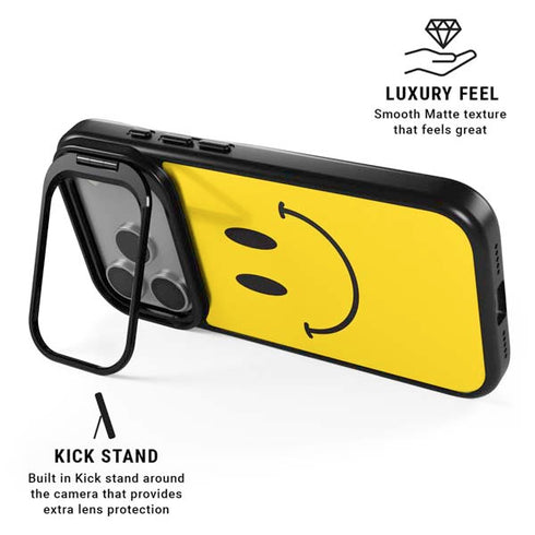 Happy Face iPhone 17 Pro Kickstand Case