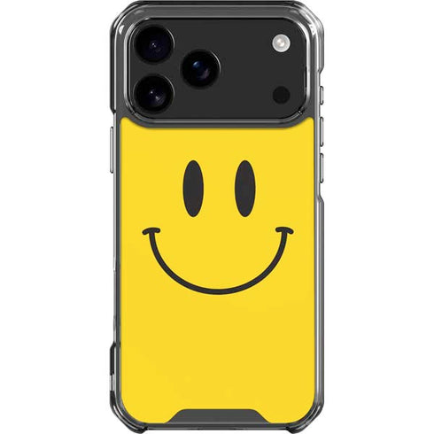 Happy Face iPhone 17 Pro Max Clear Case