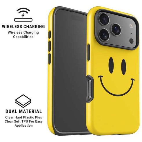 Happy Face iPhone 17 Pro Max Magsafe Impact Case