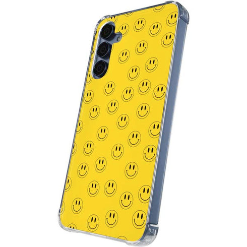 Happy Face Pattern Galaxy A55 5G Clear Case