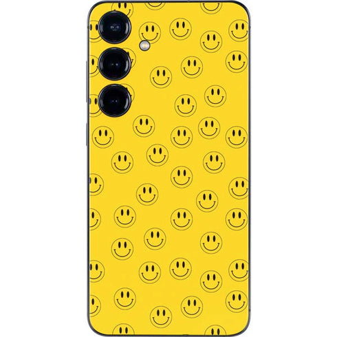 Happy Face Pattern Galaxy S25 Plus Skin