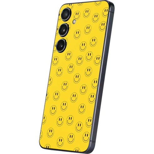 Happy Face Pattern Galaxy S24 Skin
