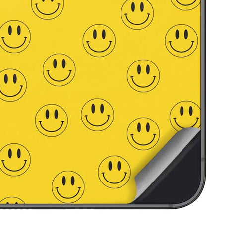 Happy Face Pattern Galaxy S24 Skin