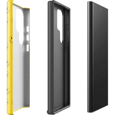 Happy Face Pattern Galaxy S25 Ultra Impact Case