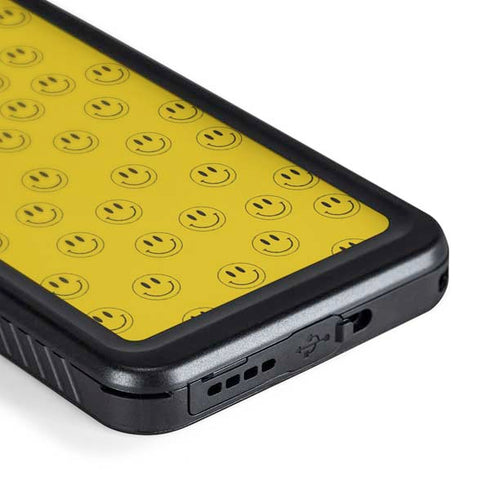 Happy Face Pattern Galaxy S24 Waterproof Case