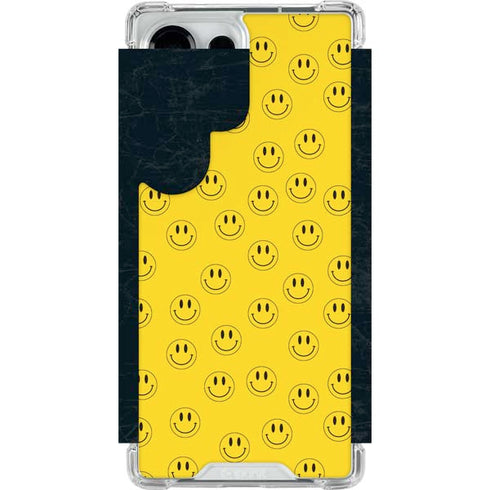Happy Face Pattern Galaxy S26 Ultra Clear Case