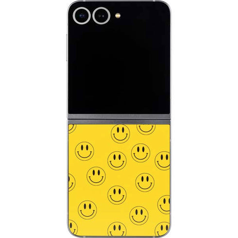 Happy Face Pattern Galaxy Z Flip6 Skin