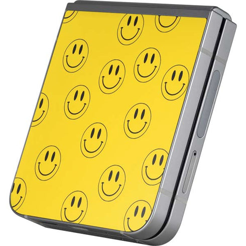 Happy Face Pattern Galaxy Z Flip6 Skin