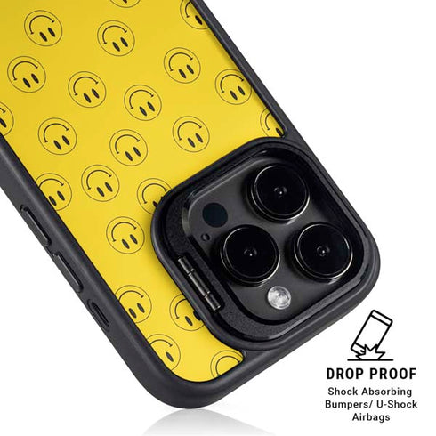 Happy Face Pattern iPhone 13 Pro Kickstand Case