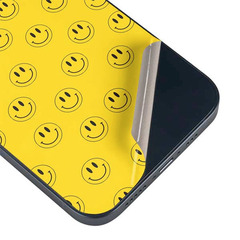 Happy Face Pattern iPhone 15 Skin