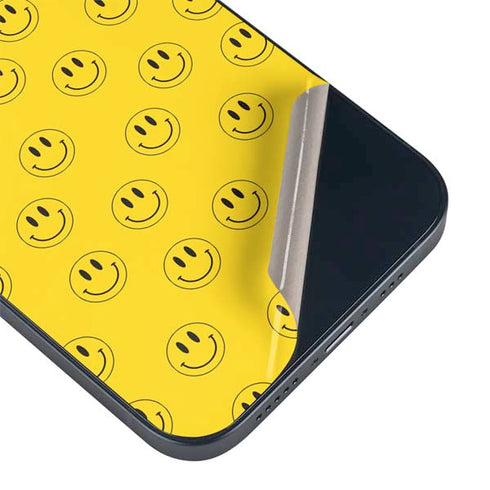 Happy Face Pattern iPhone 15 Skin