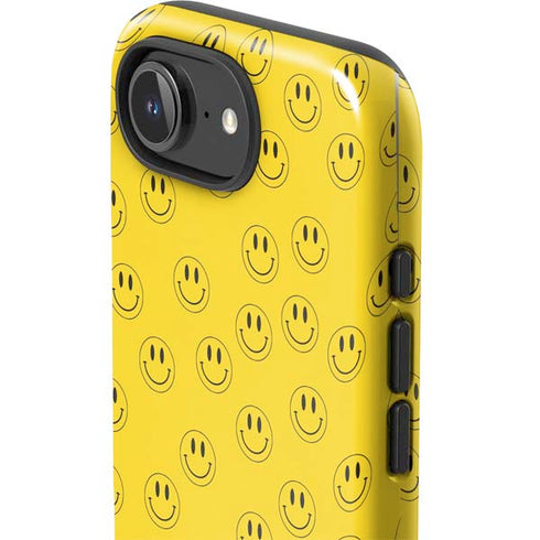 Happy Face Pattern iPhone 16e Impact Case