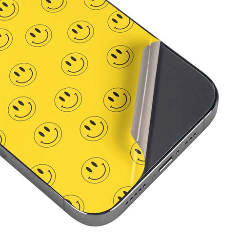 Happy Face Pattern iPhone 16e Skin