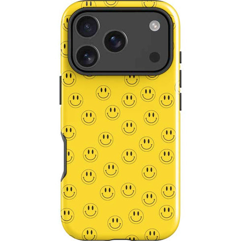 Happy Face Pattern iPhone 18 Pro Max Impact Case