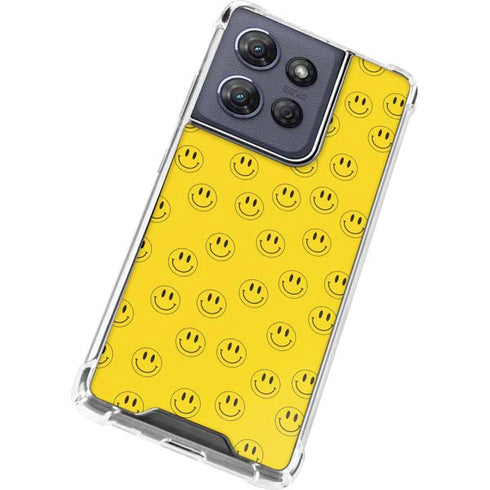 Happy Face Pattern Moto G Stylus 5G (2025) Clear Case