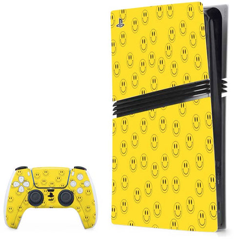Happy Face Pattern PS5 Pro Bundle Skin