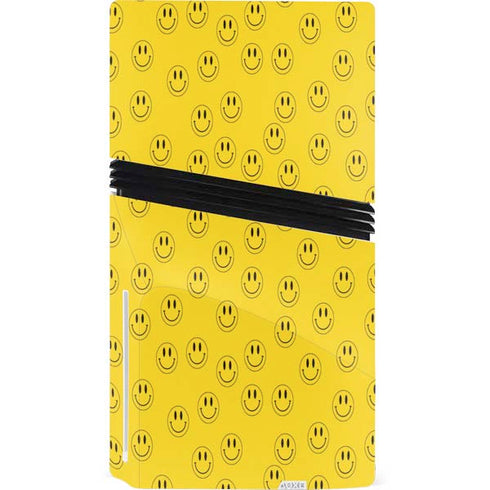 Happy Face Pattern PS5 Pro Disk Bundle Skin