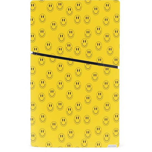 Happy Face Pattern PS5 Slim Digital Edition Console Skin