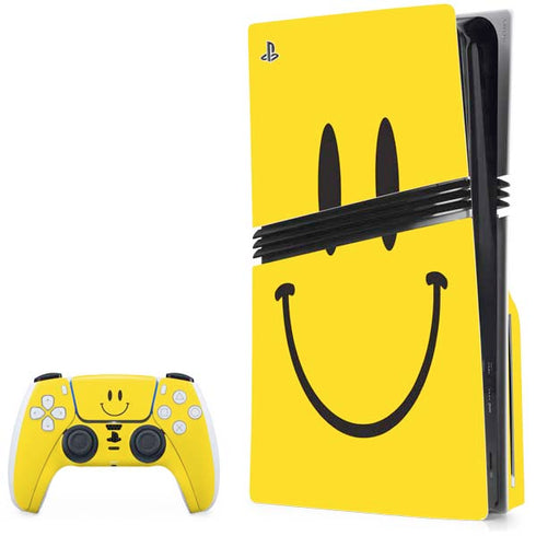 Happy Face PS5 Pro Disk Bundle Skin