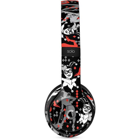 DC Comics Harley Quinn All Over Print Beats Solo 2 Wired Skin