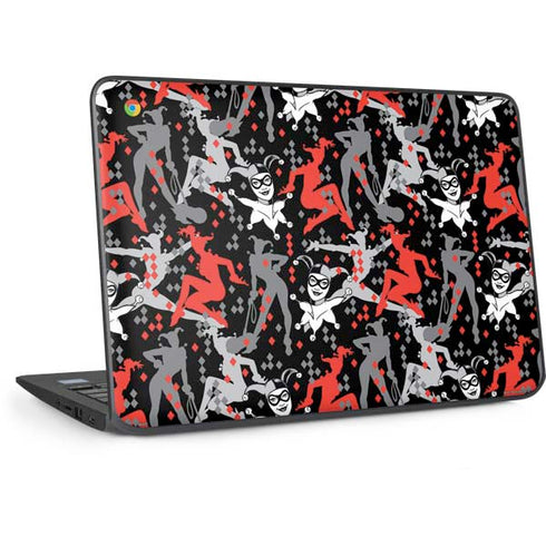 DC Comics Harley Quinn All Over Print HP Chromebook Skin