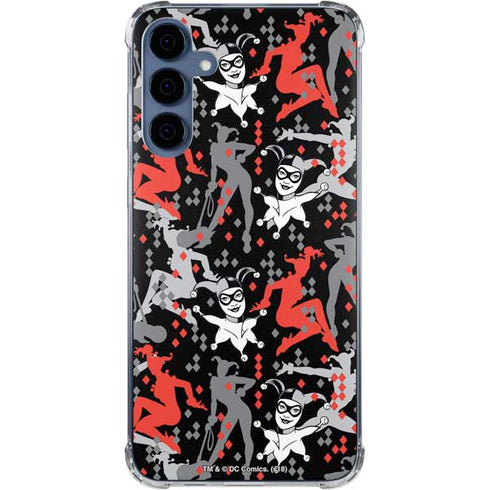 DC Comics Harley Quinn All Over Print Galaxy A35 5G Clear Case