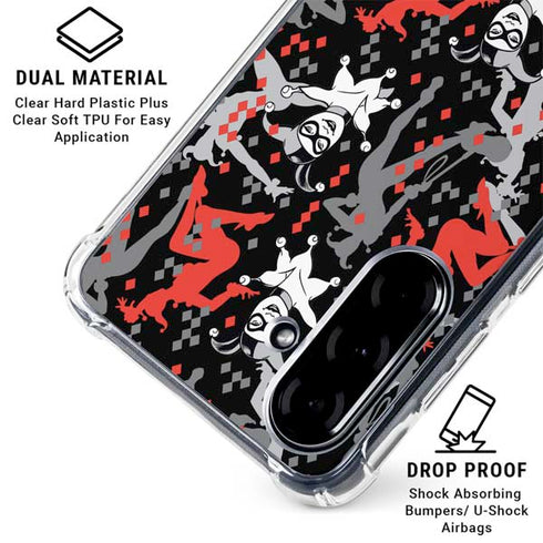 DC Comics Harley Quinn All Over Print Galaxy A36 5G Clear Case