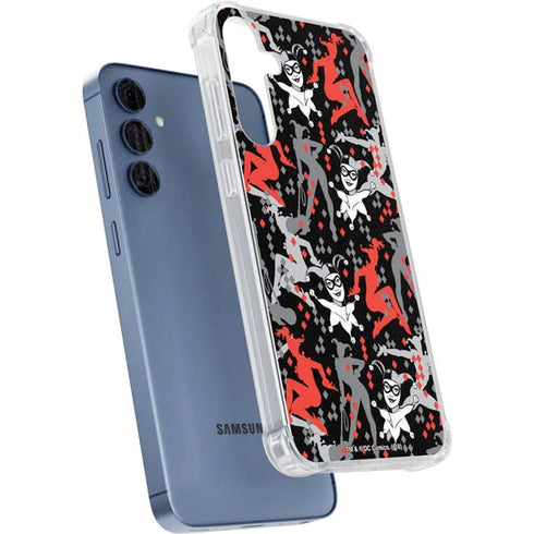 DC Comics Harley Quinn All Over Print Galaxy A55 5G Clear Case