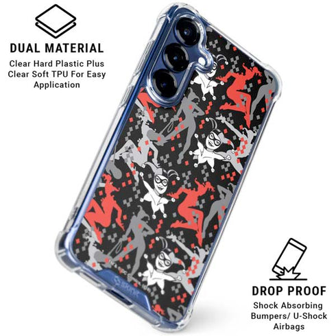 DC Comics Harley Quinn All Over Print Galaxy S25 Plus Clear Case