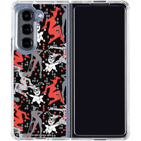 DC Comics Harley Quinn All Over Print Galaxy Z Fold5 5G Clear Case