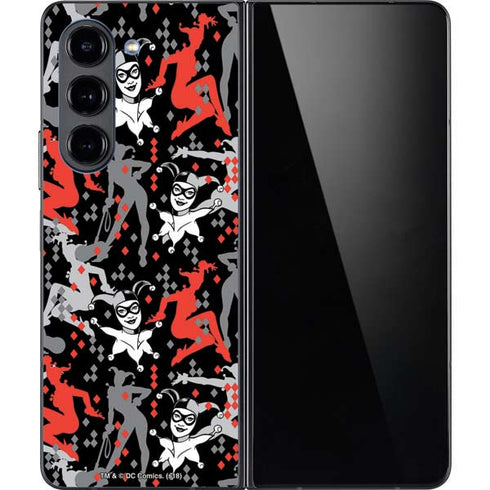 DC Comics Harley Quinn All Over Print Galaxy Z Fold5 5G Skin