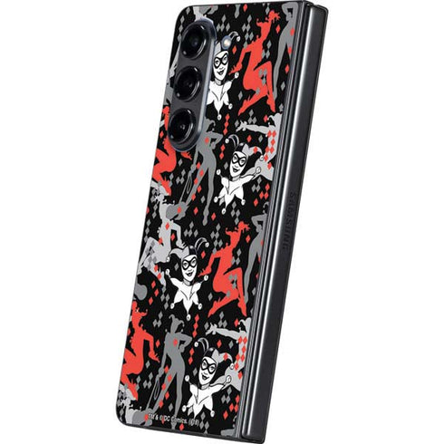 DC Comics Harley Quinn All Over Print Galaxy Z Fold5 5G Skin