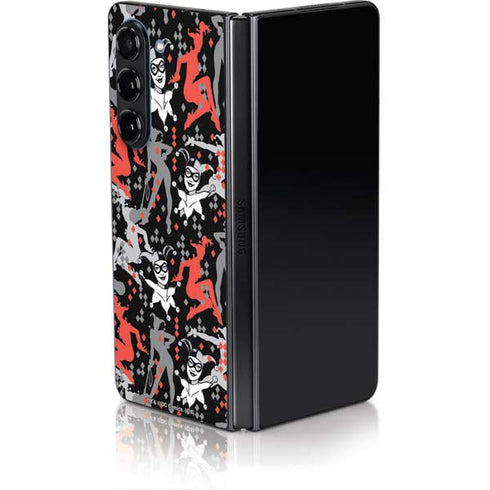 DC Comics Harley Quinn All Over Print Galaxy Z Fold5 5G Skin