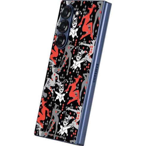 DC Comics Harley Quinn All Over Print Galaxy Z Fold6 Skin