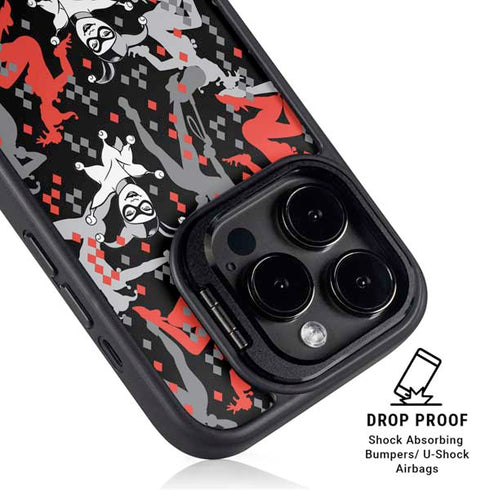 DC Comics Harley Quinn All Over Print iPhone 14 Pro Kickstand Case