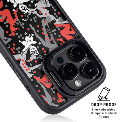 DC Comics Harley Quinn All Over Print iPhone 14 Pro Max Kickstand Case