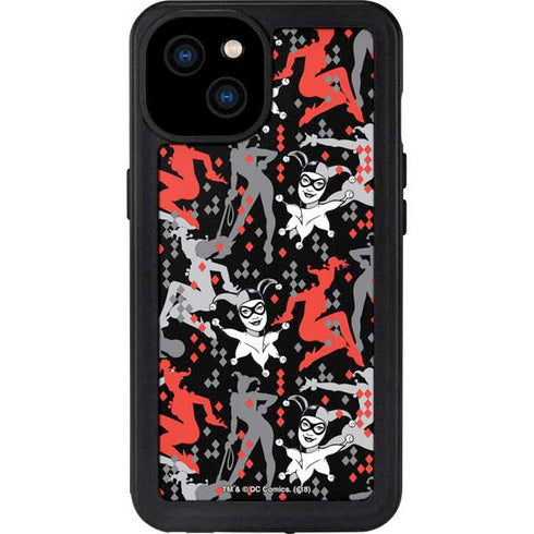 DC Comics Harley Quinn All Over Print iPhone 15 Plus Waterproof Case