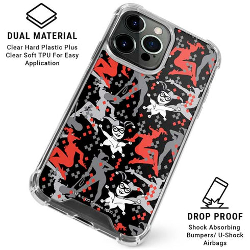 DC Comics Harley Quinn All Over Print iPhone 16 Pro Max Clear Case