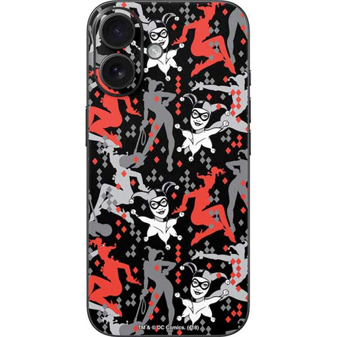 DC Comics Harley Quinn All Over Print iPhone 16 Skin