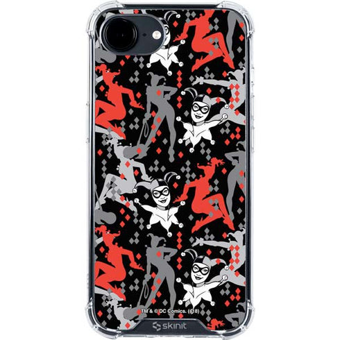 DC Comics Harley Quinn All Over Print iPhone 16e Clear Case