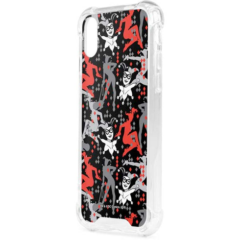 DC Comics Harley Quinn All Over Print iPhone XS Clear Case